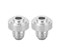 AOWINHIT 2 Pcs AN6 Male Thread Billet Aluminum Alloy Universal 1/2in Male Thread Fitting for Pipe Joint High Strength CNC Machined Welding Connector Car Automotive Applications
