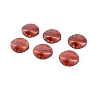 AOWINHIT 6PCS Electric Guitar Tuner Machine Head Replacement Button Handle Oval Button for Guitar Tuning Plastic (Coffee)