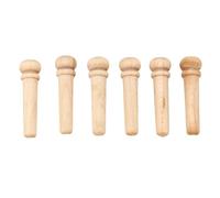 AOWINHIT 6PCS Guitar Bridge Pin Replacement Maple Wood Guitar Pressure String Nails Pin for Practice Stage Performance Music Recording