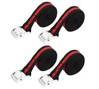 AOWINHIT 8ft Heavy Duty Car Truck Tie Down Cargo Strap Luggage Ratchet Belt Buckle for Pick-up Truck Small Trailer (4 pack),Beard Styling and Tools