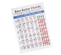 AOWINHIT Bass Guitar Chords Chart 4 String Beginner Finger Practice Musical Instrument Accessories