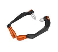 AOWINHIT Brake Clutch Levers Premium Aluminum Alloy Universal Fit Protective Guard for 22mm Handlebar Left Right Pair Red Blue Orange Silver Gold (Black and Orange)