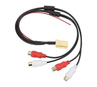 AOWINHIT Car Line Out Adapter Aux in Adapter Cable Replacement for CD Player ABS Metal Material Lossless Sound Quality Plug and Play, Car Plug and Play