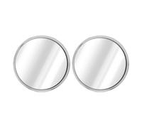 AOWINHIT Chrome Door Mirrors Exterior Rearview Mirror Manual Folding Circular Outside Mirror Left Right Side Fit 1963 1964 Nova 1962 1965 Silver Zinc Alloy 1 Pair