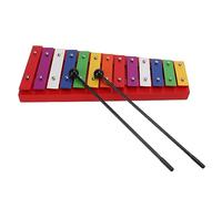AOWINHIT Colorful Xylophone Aluminum Birch 13 Tones Professional Glockenspiel for Creating Music,Bright Sound Professional Wooden Xylophone