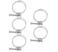 AOWINHIT Double Wire Hose Clamp, Adjustable Stainless Steel Pipe Clamp