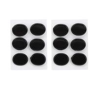 AOWINHIT Drum Damper Silencer Musical Instrument Accessory Self Adhesive Black, Set of 12 for Drum Tone Control Drumming Enthusiasts Silicon
