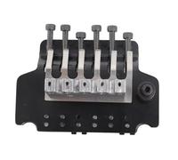 AOWINHIT Electric Guitar Tremolo Bridge System Double Rocking Spring Stabilizer Device Premium Material Vibrato System Chrome Silver (Black)