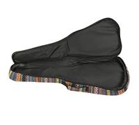 AOWINHIT Ethnic Style Ukulele Bag, Durable 4 String Guitar Case with Double