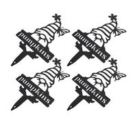 AOWINHIT Gnome Plant Markers, Durable Metal Labels