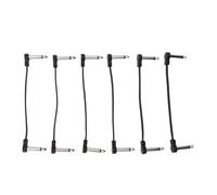 AOWINHIT Guitar Effect Pedal Cable 6in Copper 1/4 Inch Patch Cable for Music Instruments,Guitar Patch Cable Instrument Patch Cable,Microphone Amplifier Mixing Console Cable