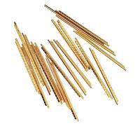 AOWINHIT Guitar Fret Wire Set 19Pcs Pre Rounded Corner Design Metal Electric Guitar Parts Accessories Gold Color for Electric Guitars