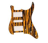 AOWINHIT Guitar Pickguard PVC Anti Scratch Guard Plate Sheet Bass Musical Instrument Accessory for ST Guardplate Protective Cover Compatible with Various Guitars Bass ST (Yellow and Black Watermark
