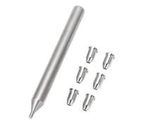 AOWINHIT Guitar String Ferrules Metal Thru Body Replacement Parts Accessories with Installation Tool 6Pcs Premium Durable Resistant Enhances Resonance Clear Sound for Electric Acoustic