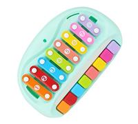 AOWINHIT Hand Knock Piano, Colorful 8 Keys Baby Piano Toy Hand Knock Toddler Percussion Instrument for Early Education (S M L)