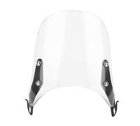 AOWINHIT Moto Windscreen Premium Durable Polycarbonate Wind Deflector for XJ XJR Series Black White Easy Installation (White)