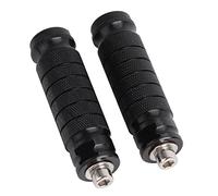 AOWINHIT Motor Footrests, Motor Rear Footrests Universal M8 Non Slip Foot Pegs Pedals Aluminum Billet Black 2pcs 9.3cm X 2.4cm X 2.4cm for Motor Accessories