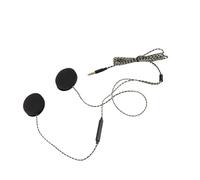 AOWINHIT Motor Helmet Headset Bluetooth Headphones with High Fidelity Sound Hands Free Calling for Bikers Riders Black 3.5mm Plug 1.2m Cable