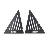 AOWINHIT Motorcycle Side Panel Protector Aluminum Alloy Weather Proof Anti Impact Stylish Look Side Frame Decorative Protective Cover for Motorcycle Enthusiasts (K100)