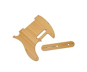 AOWINHIT Pickguard for TL Acoustic Guitar Bamboo Guard Plate Scratch Protector Replacement Decor Accessory Parts Natural Wood GQ226