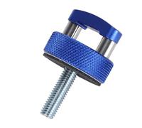 AOWINHIT Quick Removal Fastener Thumb Screw Nuts and Bolts with Pull Rings, Billet Aluminum Hard Top for Bronco 2dr 4dr 2021 and Up - Set of 8 Pcs (Blue)