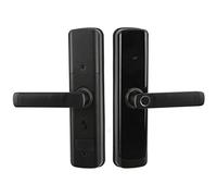 AOWINHIT Smart Wifi Door Lock FingerprintPassword ID Card Key Security Unlock Digital for Home Office Hotel Aluminum AI Safety (Graffiti version)