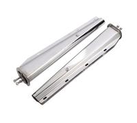 AOWINHIT Stainless Steel Mud Flap Hangers, Spring Loaded 30 Inch Straight Conical Design Heavy Duty Proof Durable Truck Mud Flap Hanger Pair for Peterbilt Semi Trucks