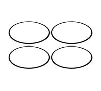 AOWINHIT Wheel Rim Protector Ring 4Pcs 16 Inch Self Adhesive Anti Scratch Wheel Rim Guard Trim Universal for Flat Edge Car Rims ABS Black (Black)