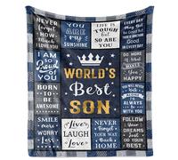 AOWINS Gifts for Son, Son Gifts, Teenage Boy Gifts, Son Birthday Gifts, Son Gifts from Mum/Dad, Christmas Thanksgiving Gifts for Son Blanket 130×150CM