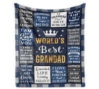 AOWINS Grandad Gifts, Gifts for Grandad, Grandad Birthday Gifts, Best Grandad Gifts, Presents for Grandad, Grandad Gifts from Grandchildren, Gifts Christmas Thanksgiving Grandad Blanket 150×130CM
