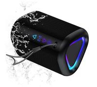 aowoka Bluetooth Speaker, 2025 Portable Wireless Speakers With Led Light, Bluetooth 5.4, 24H Playtime, Enhanced Bass, IPX7 Waterproof, Outdoor Speaker for Travel, Sport, Party, Biking.