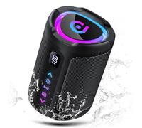 aowoka Bluetooth Speaker, 2026 Portable Wireless Speakers With Led Light, Bluetooth 5.4, 15H Playtime, Enhanced Bass, IPX7 Waterproof, Outdoor Speaker for Travel, Sport, Party, Biking.