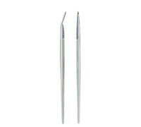 AOWVUTS 2PCS Eyeliner Brush Set Fine Angled Eyeliner Brush Ultra thin Precision Gel Eye Liner Synthetic Bristles Eye Tool Professional Eye Makeup Brushes Fine Point Concealer Brushes for Women Girls