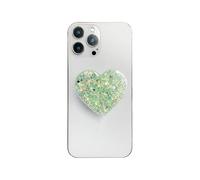 AOWVUTS Mobile Phone Grip Stand Glitter Heart Shaped Phone Grip Holder Love Airbag Holders Expanding Stand and Grips Cellphone Accessory Phones Finger Kickstand for Smartphones and Tablets (Gr)
