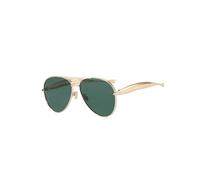 AOWVUTS Retro Pilot Double Bridge Sunglasses for Women Men Oversized Vintage 70s Ladies Sun Glasses Classic Style Eyewear Metal Frame Trendy Shades with UV400 Protection for Driving Outdoor (Gn)