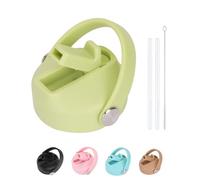 AOWVUTS Straw Lid for Hydro Flask Wide Mouth, Leakproof Lid for Hydro Flask Cup, 32 oz Flip Straw Lids Replacement fit for Hydro Flask Quencher, Sports Caps Water Bottle Accessories (Green)