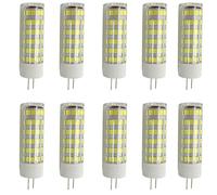 Aoxdi G4 LED Bulb 7W, 75 SMD 2835 Replacement G4 Halogen Light, AC/DC12V, 10-Pack (Cool White)