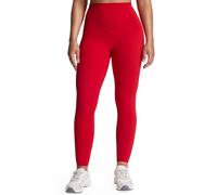 Aoxjox High Waisted Workout Breeze Leggings for Women Tummy Control Buttery Soft Yoga Pants 24"/26"/28", Racing Red, Large