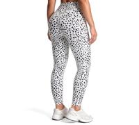 Aoxjox High Waisted Workout Leggings for Women Tummy Control Buttery Soft Yoga Metamorph Deep V Pants 26", Dalmatian Print(Size Up, Run Small), M