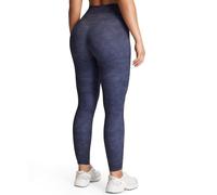 Aoxjox High Waisted Workout Leggings for Women Tummy Control Buttery Soft Yoga Metamorph Deep V Pants 27", Cloud Navy, S