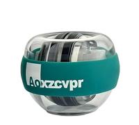 Aoxzcvpr gyro power gyroscope ball auto start wrist exerciser torque ball with LED Lights for hand trainer for sports enthusiasts.(Green)