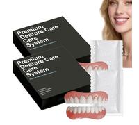 Aoyaanew Teeth, Aoyaanew Dentures, Advanced Customized Full Denture Set, Silicone Reline Denture Set, Soft and Comfortable (2PCS)