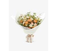 Aoyama Flower Market Crystal Coral Fresh and Foliage Bouquet