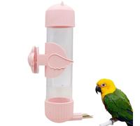 AOYEBO Automatic Cage Water Dispenser - Acrylic No-Spill Feeder with Multi-Day Capacity, Universal Hanger for All Bird Cages (Birds/Poultry) (A)