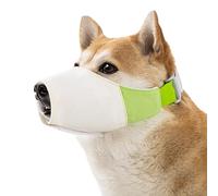 AOYEBO Breathable Mesh Muzzle for Large Dogs - Anti Bark Chew Proof Design, Adjustable Soft No Pull Straps to Prevent Biting Aggression Outdoor (M)