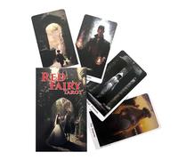 AOYEBO Tarot Cards for Beginners with Guide Book - Red Fairy Oracle Deck English Guide Self-Discovery Club Party Meditation Gift Set