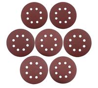 Aoyfuwell 100pcs 125mm Sanding Discs，8 Hole 5 Inch Round Sanding Discs，Hook and Loop Sanding Pads60/80/100/120/180/240/320Mixed Grit.for Random Orbital Sander.