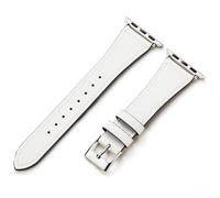 AoYi Italian Genuine Leather Strap Women for Apple Watch Series 11 10 9 8 7 6 5 4 3 2 1 SE3 SE2 SE, SGS Certified Dressy Bracelet Cute Band for iWatch 38mm 40mm 41mm 42mm, White