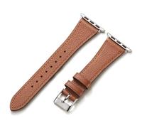AoYi Italian Genuine Leather Strap Women for Apple Watch Series 11 10 9 8 7 6 5 4 3 2 1 SE3 SE2 SE, SGS Certified Dressy Bracelet Cute Band for iWatch 38mm 40mm 41mm 42mm, Brown