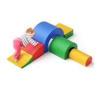 Aoykkii Toddler Climb and Crawl Foam Play Set, Educational Soft Climbing Blocks, Baby Soft Play Equipment for Climbing, Sliding, Crawling for Toddler Indoor Play Equipment (Colorful)